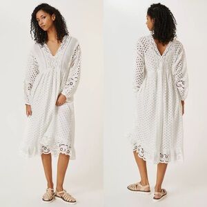 NWT Anthropologie Forever That Girl Lace Midi Dress